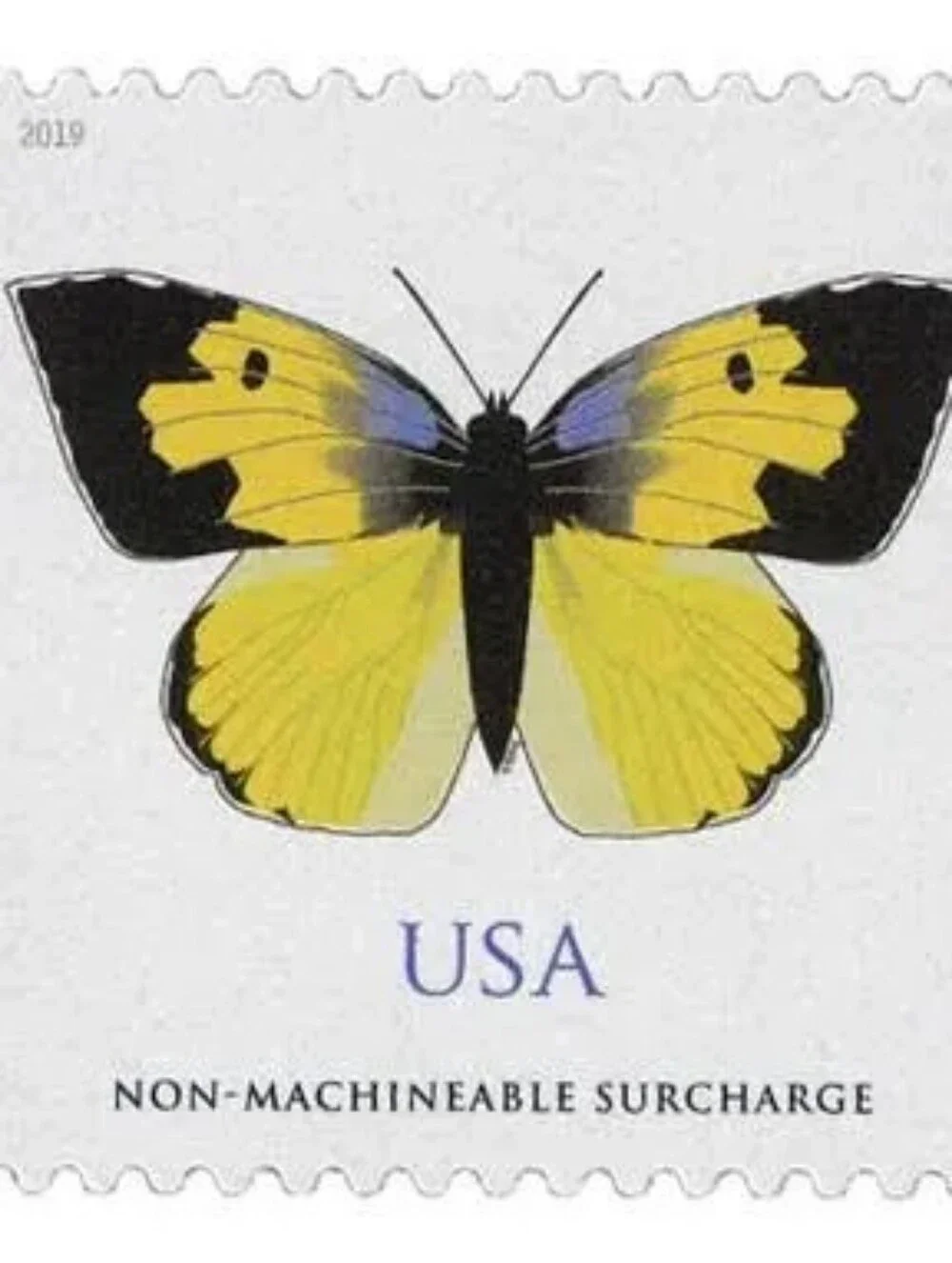100 USPS Non-Machinable Surcharge Stamps Square Irregular‎ Envelopes Butterfly